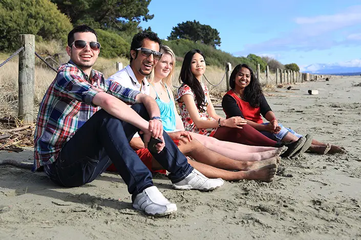 International Students on Beach 1 Column 705x470px