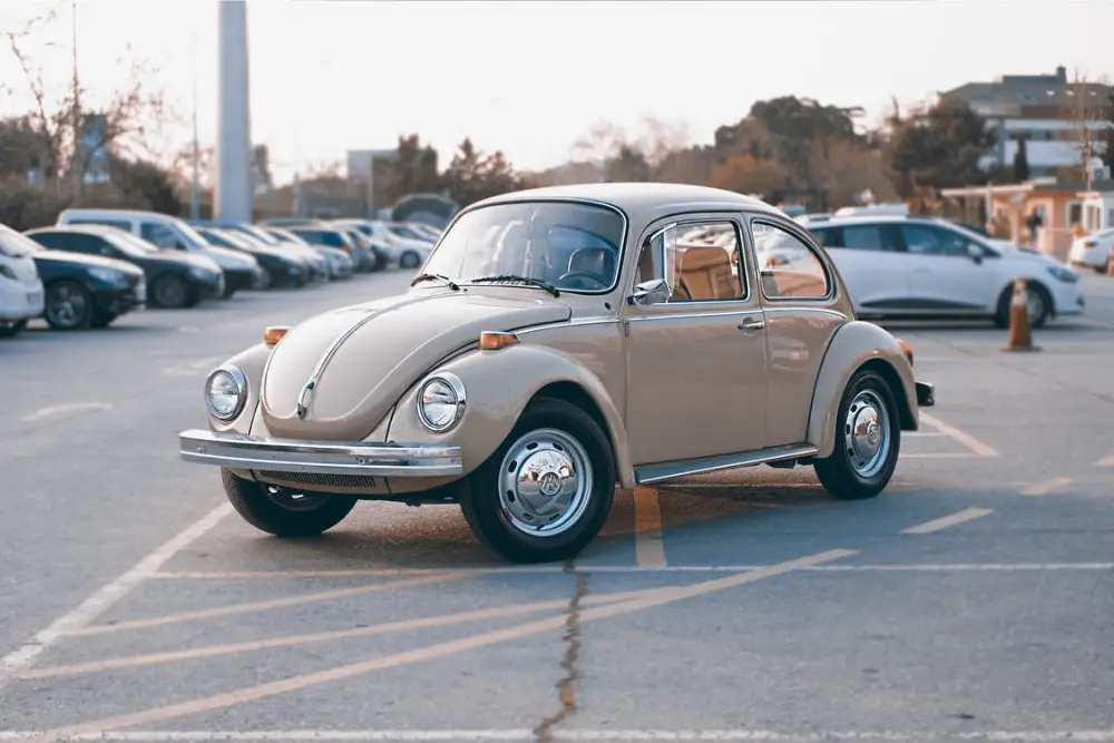 vw beetle parked